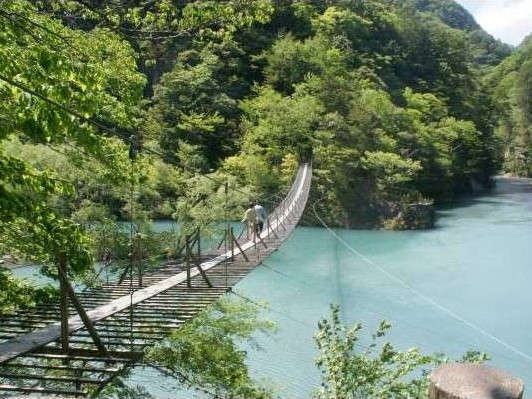 寸又峡「夢の吊り橋」