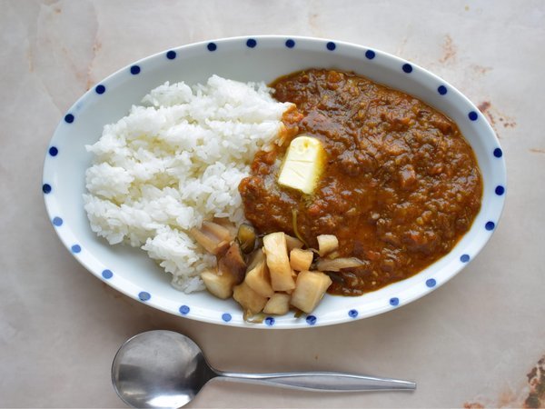 【朝食】モシリパ名物　蝦夷鹿朝カレー