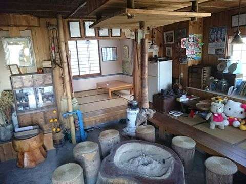 囲炉裏から部屋