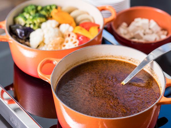 朝食ブッフェでご提供のスープカレー