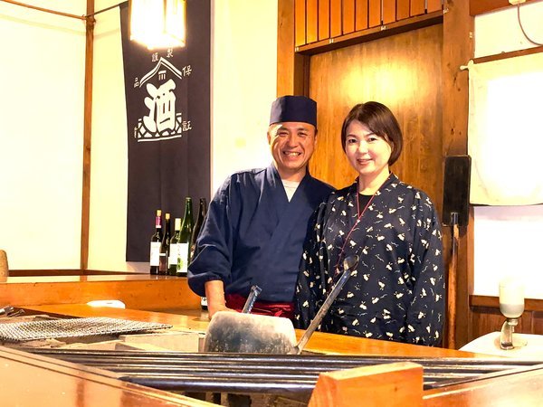 【大将と女将】1組だから出来る他では味わえない『おもてなし』をさせて頂いております。