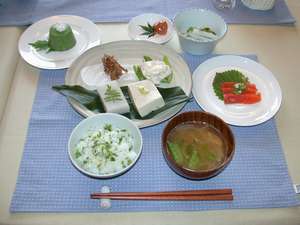 ある日の朝食　自然健康食