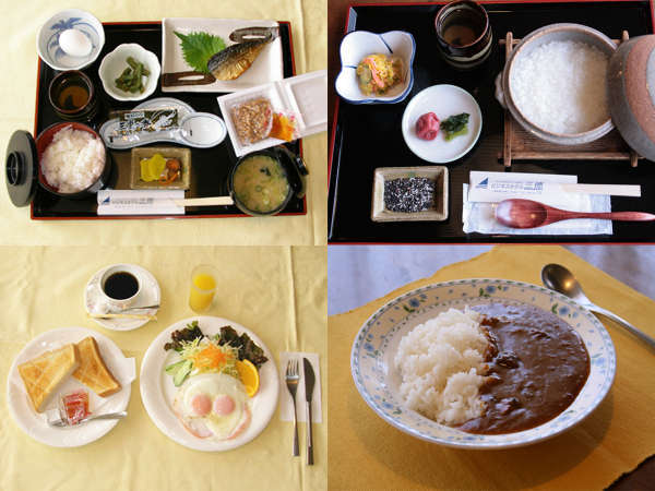 【４種から選べる朝食】和食・洋食・朝粥定食・朝カレー