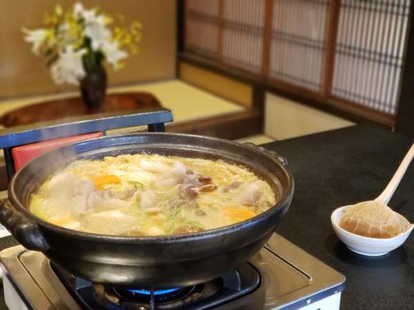 ぼたん鍋とお部屋