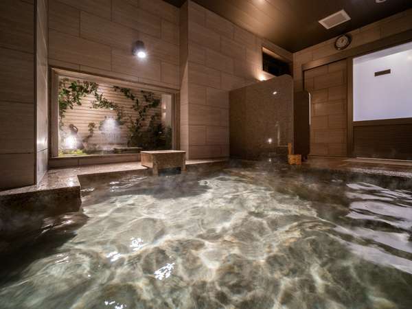 源泉は美人の湯として有名な夕日ヶ浦温泉から運んでおります！