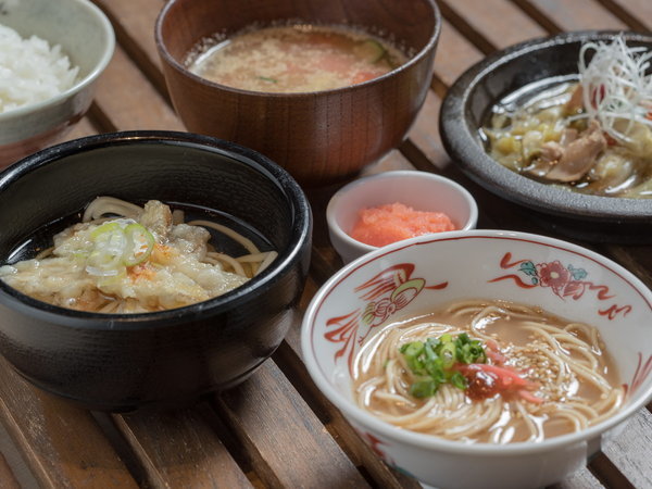 【朝食ブッフェ】博多ラーメンやうどんもございます♪