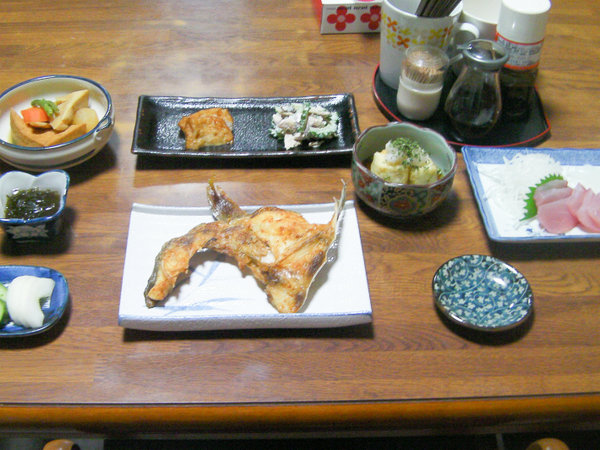 *夕食一例／屋久島産の地魚をご堪能下さい。
