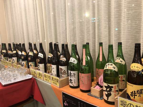 【夕食会場】（ご一例）岩手の地酒が飲み放題②