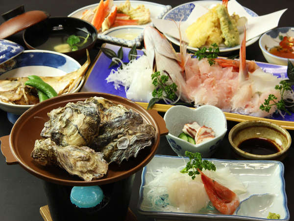 鮮度抜群の魚介類をたっぷり味わってください