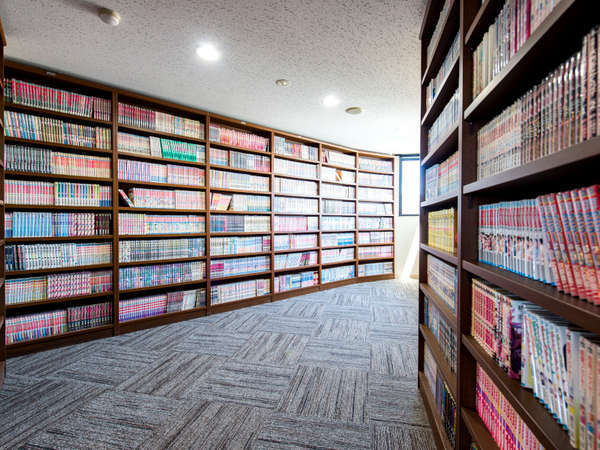 館内には、マンガ図書館があり、長期にわたってご滞在頂く方も飽きずにご宿泊いただけます