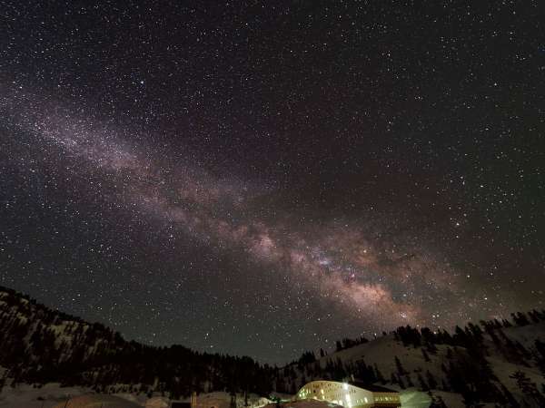 星空と立山荘