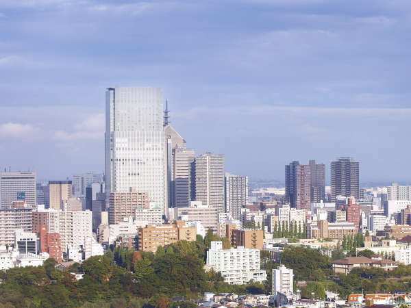 客室は仙台トラストタワーの高層階にございます。