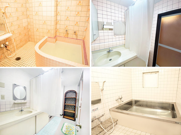 浴室：3階/4階　　入浴時間：18時～22時半　ご宿泊のお客様が少ない場合は3階のお風呂のみの場合あり。