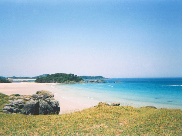 壱岐で最も美しいといわれる石田町の海水浴場
