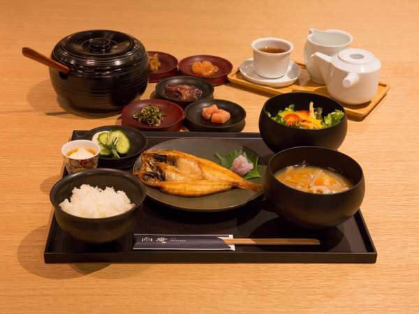 【朝食(数量限定)】和食一例 金沢の風土で育った加賀野菜など、ここでしか味わえない朝食を。