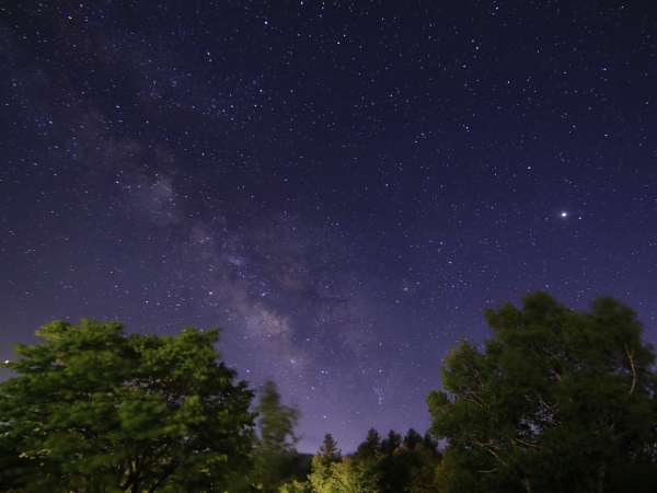 夜は天然プラネタリウムをご堪能