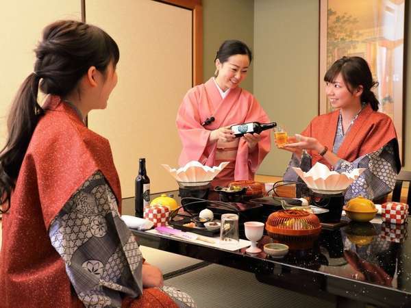 お部屋でゆったり。お部屋食のプランも豊富にご用意！