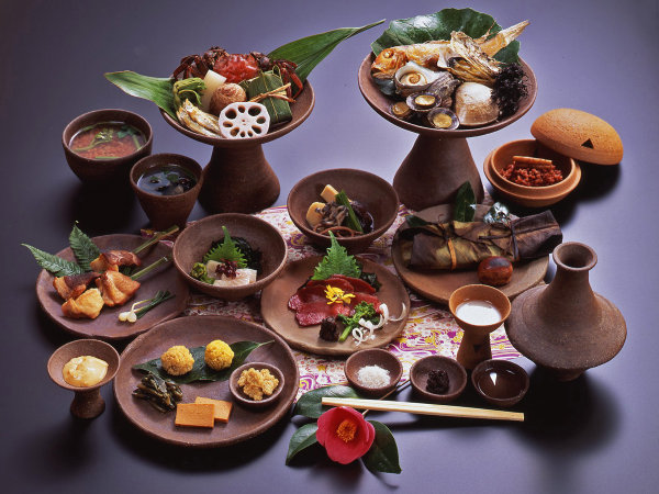【夕食】美容と健康に最適なヘルシーメニュー！古代料理コース『弥生の宴』!