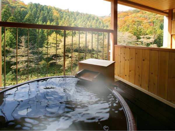 周りに建物がないので、客室露天風呂から景色を愉しみながらご入浴を堪能ください