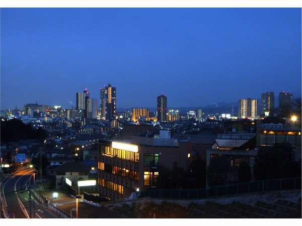 屋上からの橋本市街地夜景