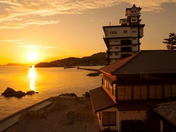 夕景の宿海のゆりかご萩小町