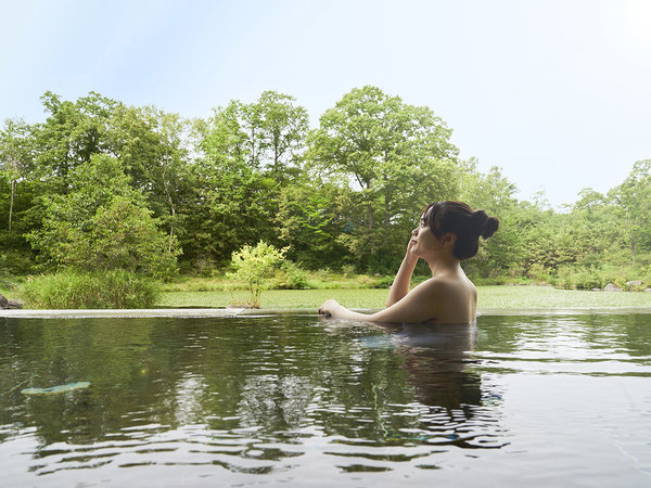 【西大沼温泉　森のゆ】湯上りは「すべすべつるつる」保湿効果や美肌効果が期待できます。