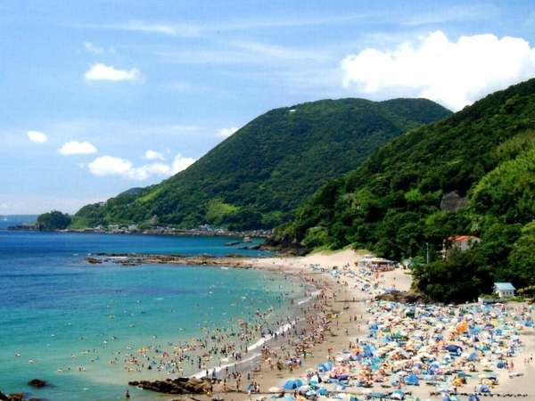 今井浜海水浴場水質最高ランクＡＡの海水浴場！遠浅で家族連れにも人気なビーチです。