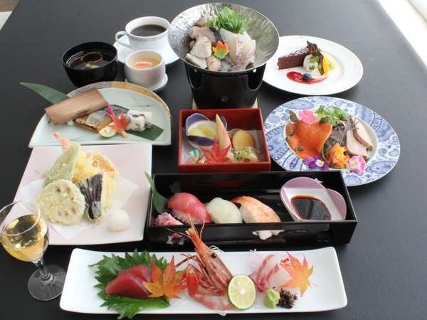 和食と洋食のコラボメニュー。画像はイメージです。