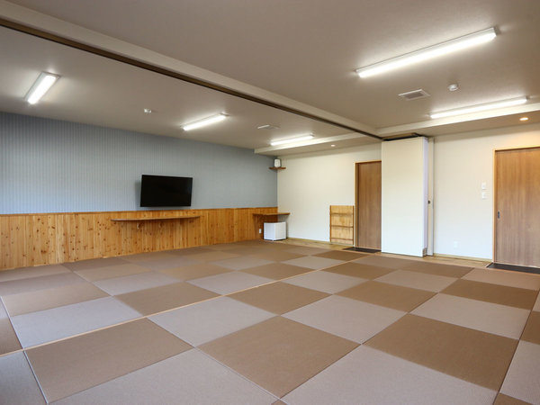 多目的ホールは大広間としても使えます。