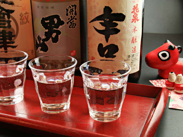 ■南会津の地酒をちょっとづつ呑み比べ