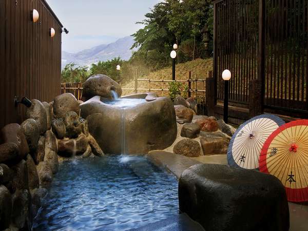 蔵王連峰を望む露天風呂　玉うさぎ outdoor-bath TAMAUSAGI