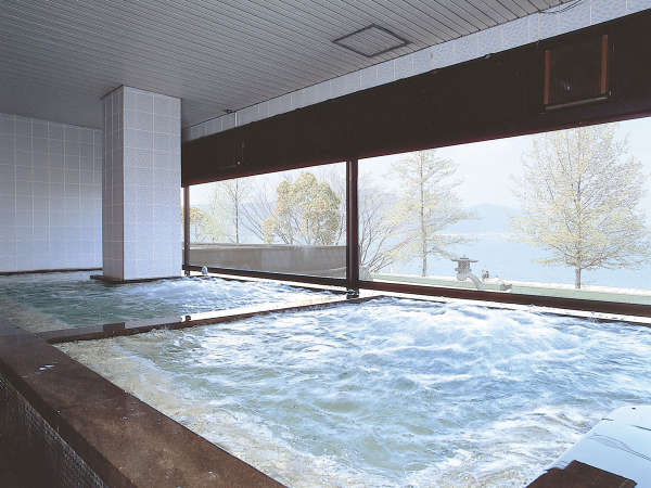 【男湯：大浴場】～熱海 伊豆山温泉～琵琶湖の大パノラマを一望できる大浴場！