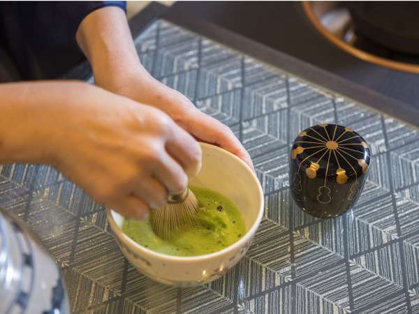 抹茶処にてスタッフが心を込めて点てる抹茶を是非ご賞味ください。