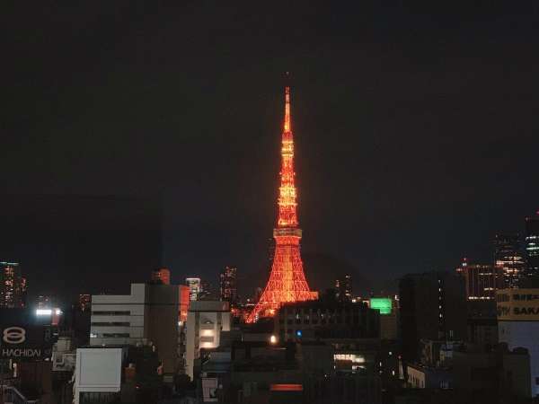 夜景も自慢です！タワービュールームからの東京タワー（夜景イメージ）