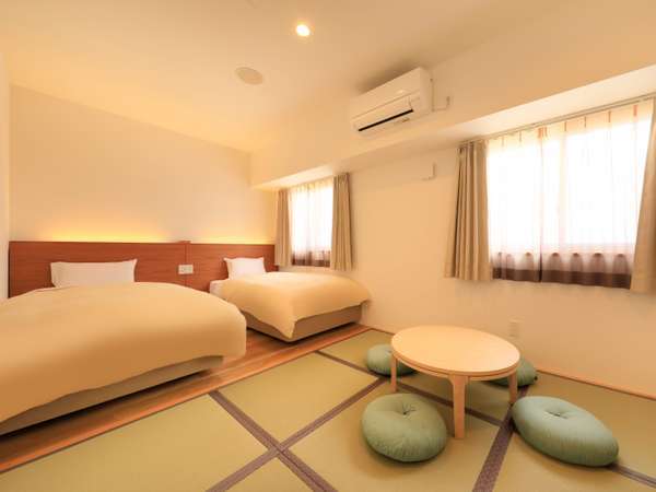 【新館／和洋室】ベッド２台と畳のくつろぎに最適なお部屋！※一例