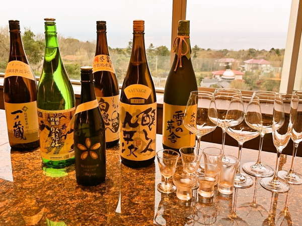 全室掛流し露天風呂付　大室の杜　玉翠(おおむろのもりぎょくすい)のプラン「【日本酒と玉翠のマリアージュ】利き酒師選定の「厳選6種」の日本酒と旬と伝統の伊豆料理会席を愉しむ」