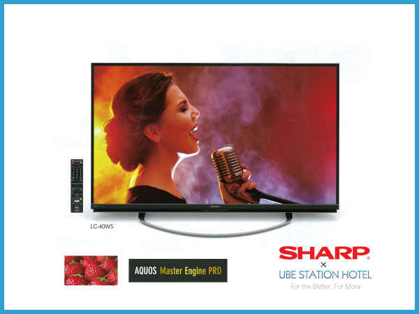 AQUOS(SHARP)フルハイビジョンSmartTV！！ツイン、ダブルルーム40V型・シングルルーム32V型／YouTube視聴可