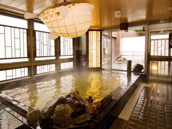 ◆最上階天然温泉大浴場★男性内湯★湯温41～42℃