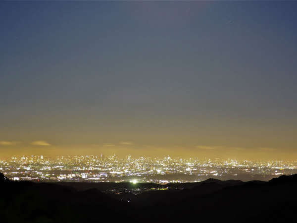 フロントのテラスから見える東京夜景