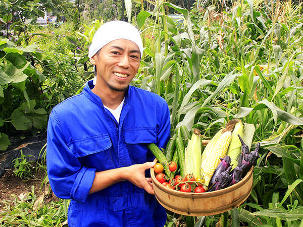 【若旦那が大切に育てた野菜】