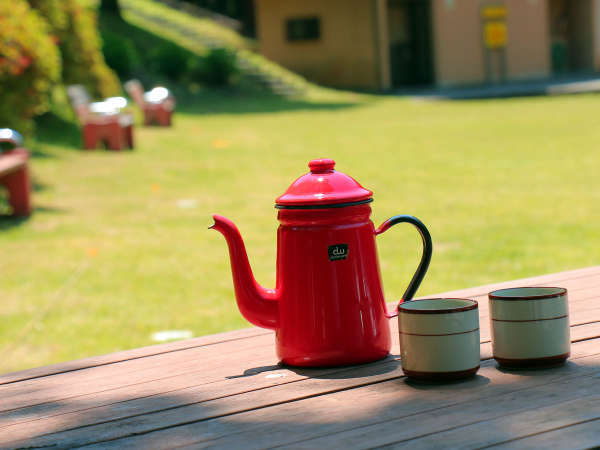 デッキでコーヒーはいかが？