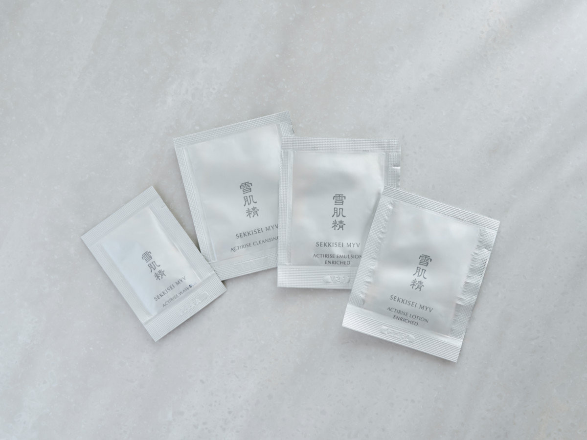 【アメニティ】雪肌精の化粧落とし、洗顔料、化粧水、乳液をご用意