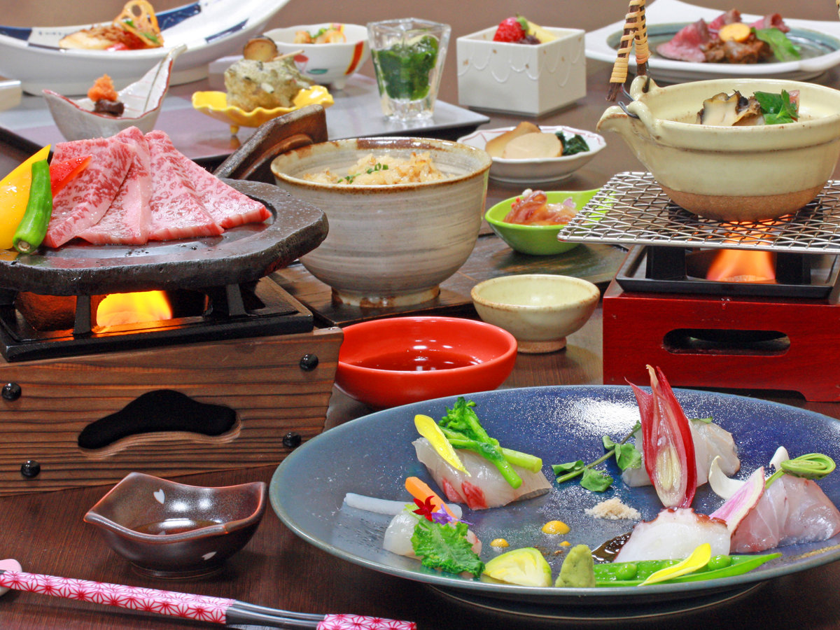 秋田錦牛ステーキ＆季節の味覚を和食コースで満喫♪