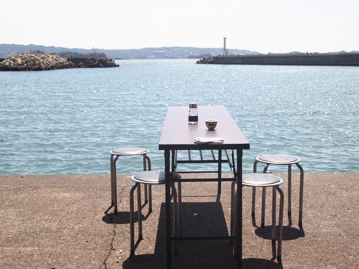 湊浦漁港の昼食