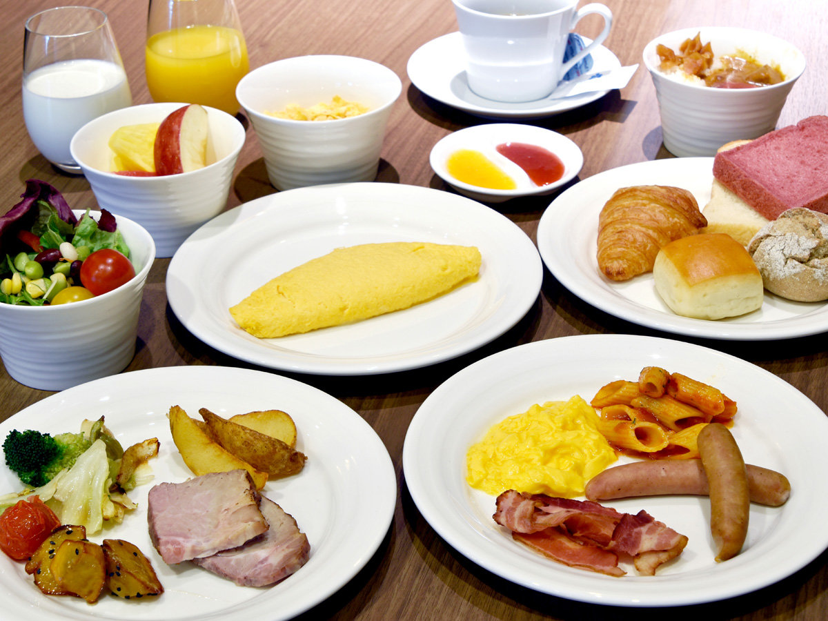 【朝食】豊富なメニューを取り揃えたモーニングブッフェ（洋食一例）※6：30～9：30（9：00L.O）
