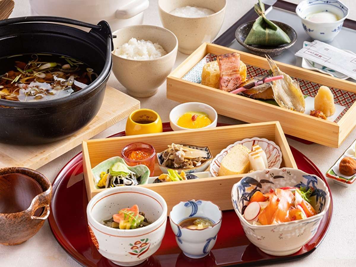 【ご朝食】米を楽しむ為の日本の心を映すようなメニューをご用意♪