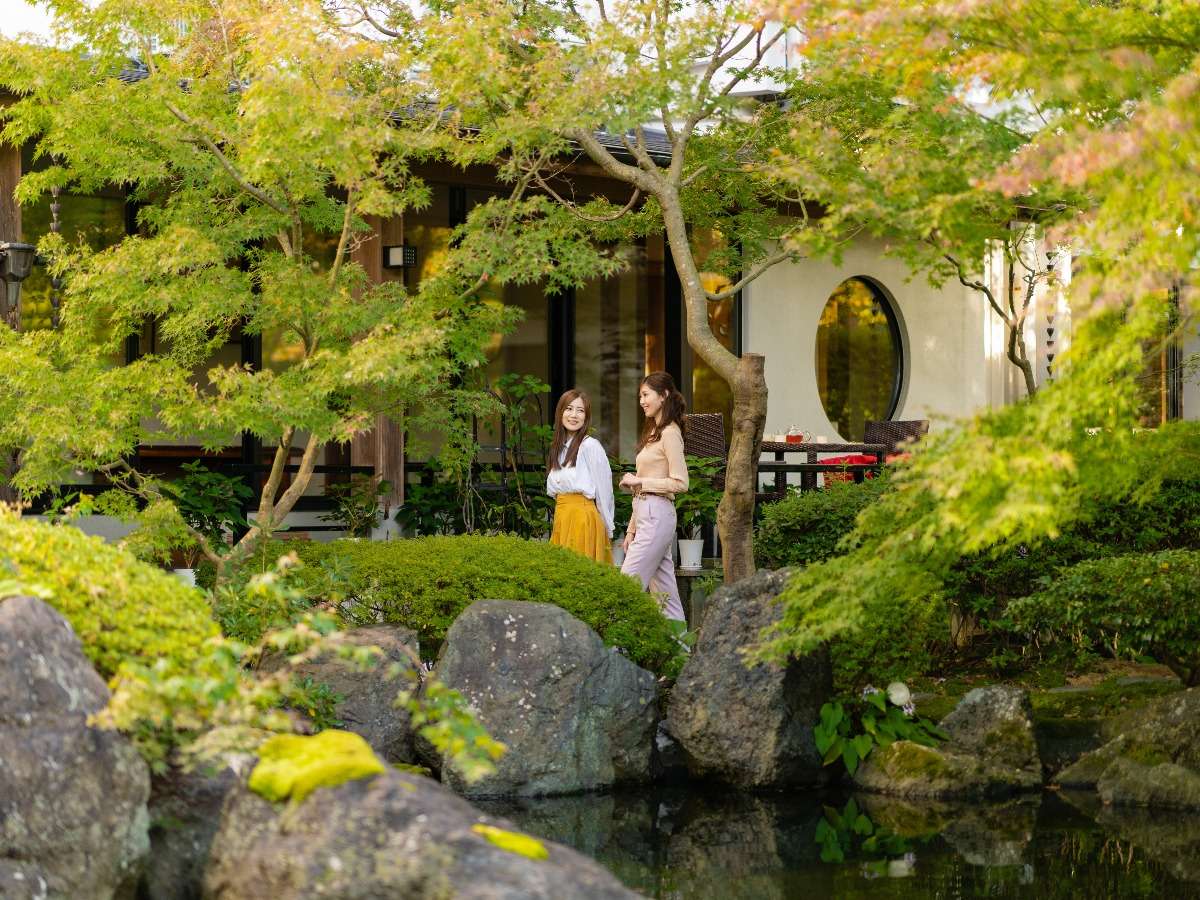 県内最大級１０００坪の日本庭園（散策イメージ）