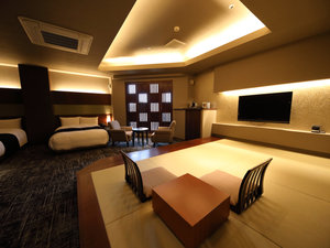 【和洋室　A／テラス付き】旅館の心地よさとホテルの機能性を兼ね備えた居住空間です。