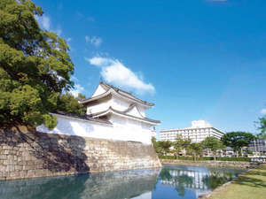 「ＡＮＡクラウンプラザホテル京都」の二条城から見たホテル