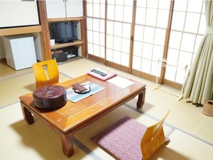 本館1階陶器風呂付6畳間（桜）※お手洗い、洗面台、冷蔵庫、お風呂　有